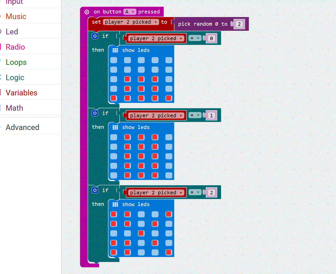 My finished Rock, Paper, Scissors game