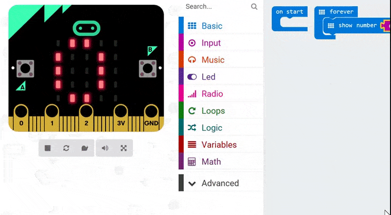 Messy readings from the micro:bit